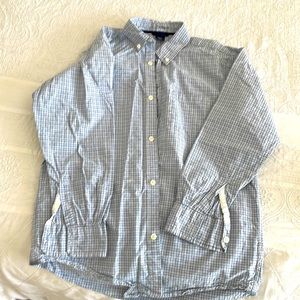 Young mens long sleeved button down shirt